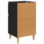 Bedside Cabinet 2 pcs Black Oak 40 x 35 x 70 cm Engineered Wood
