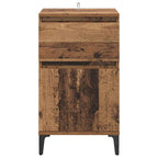Bedside Cabinet Old Wood 40 x 35 x 70 cm Engineered Wood