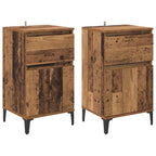 Bedside Cabinet 2 pcs Old Wood 40 x 35 x 70 cm Engineered Wood