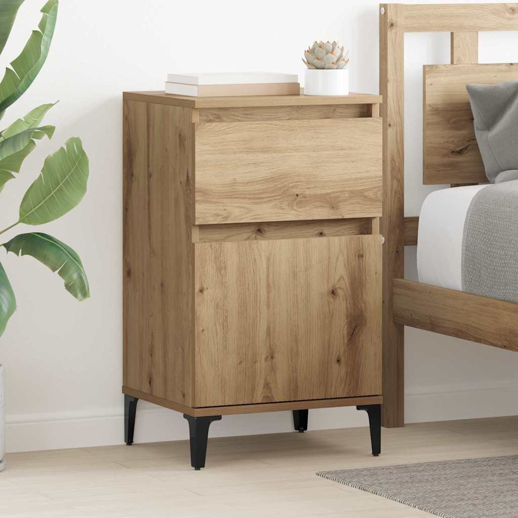 Bedside Cabinet Artisan Oak 40 x 35 x 70 cm Engineered Wood