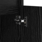 Bedside Cabinet 2 pcs Black Oak 40 x 35 x 70 cm Engineered Wood