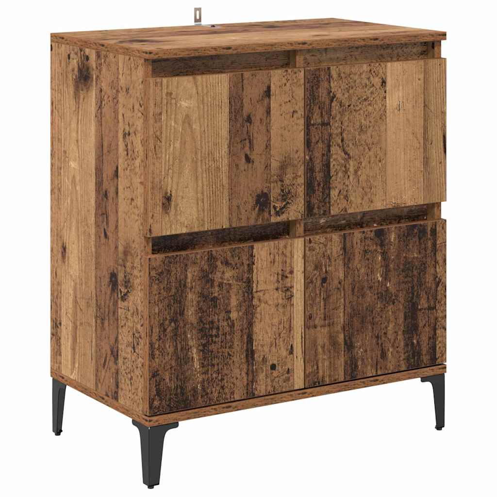 Sideboard Old Wood 60 x 35 x 70 cm Engineered Wood and Iron
