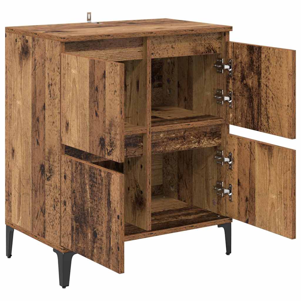 Sideboard Old Wood 60 x 35 x 70 cm Engineered Wood and Iron
