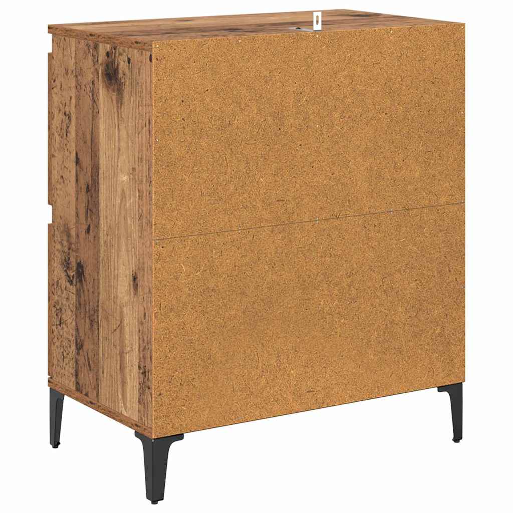 Sideboard Old Wood 60 x 35 x 70 cm Engineered Wood and Iron