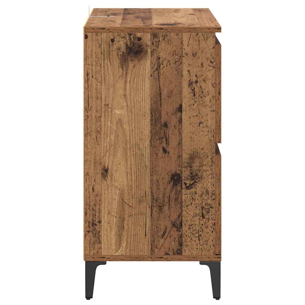 Sideboard Old Wood 60 x 35 x 70 cm Engineered Wood and Iron