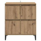 Sideboard Artisan Oak 60 x 35 x 70 cm Engineered Wood and Iron