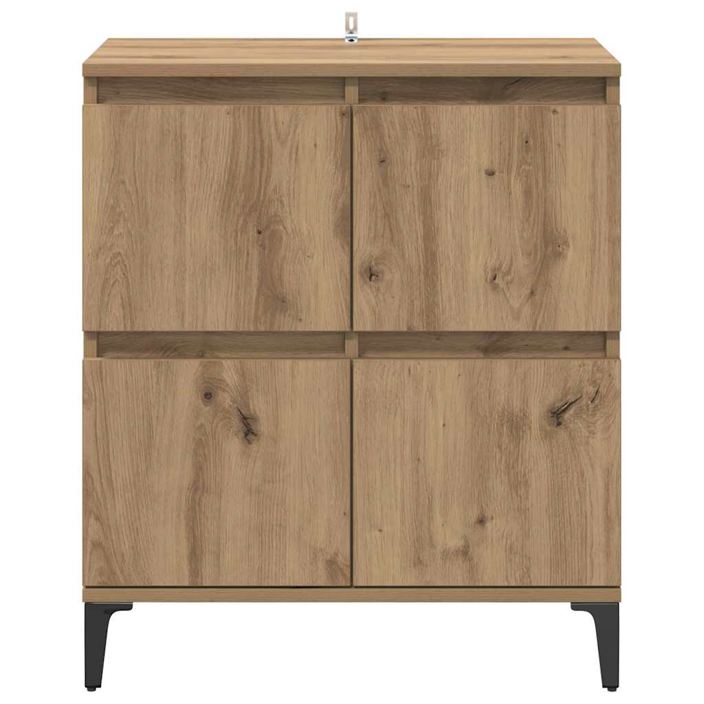Sideboard Artisan Oak 60 x 35 x 70 cm Engineered Wood and Iron