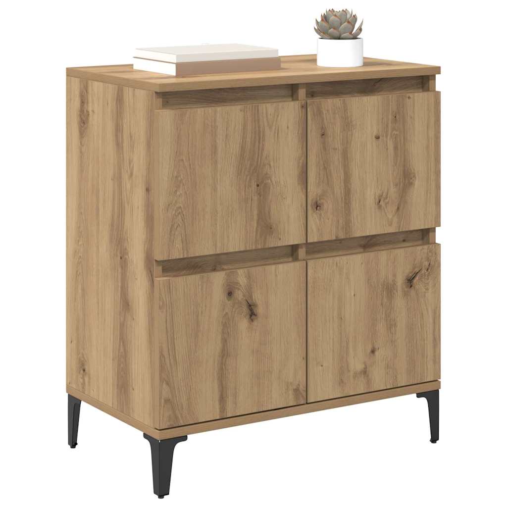 Sideboard Artisan Oak 60 x 35 x 70 cm Engineered Wood and Iron