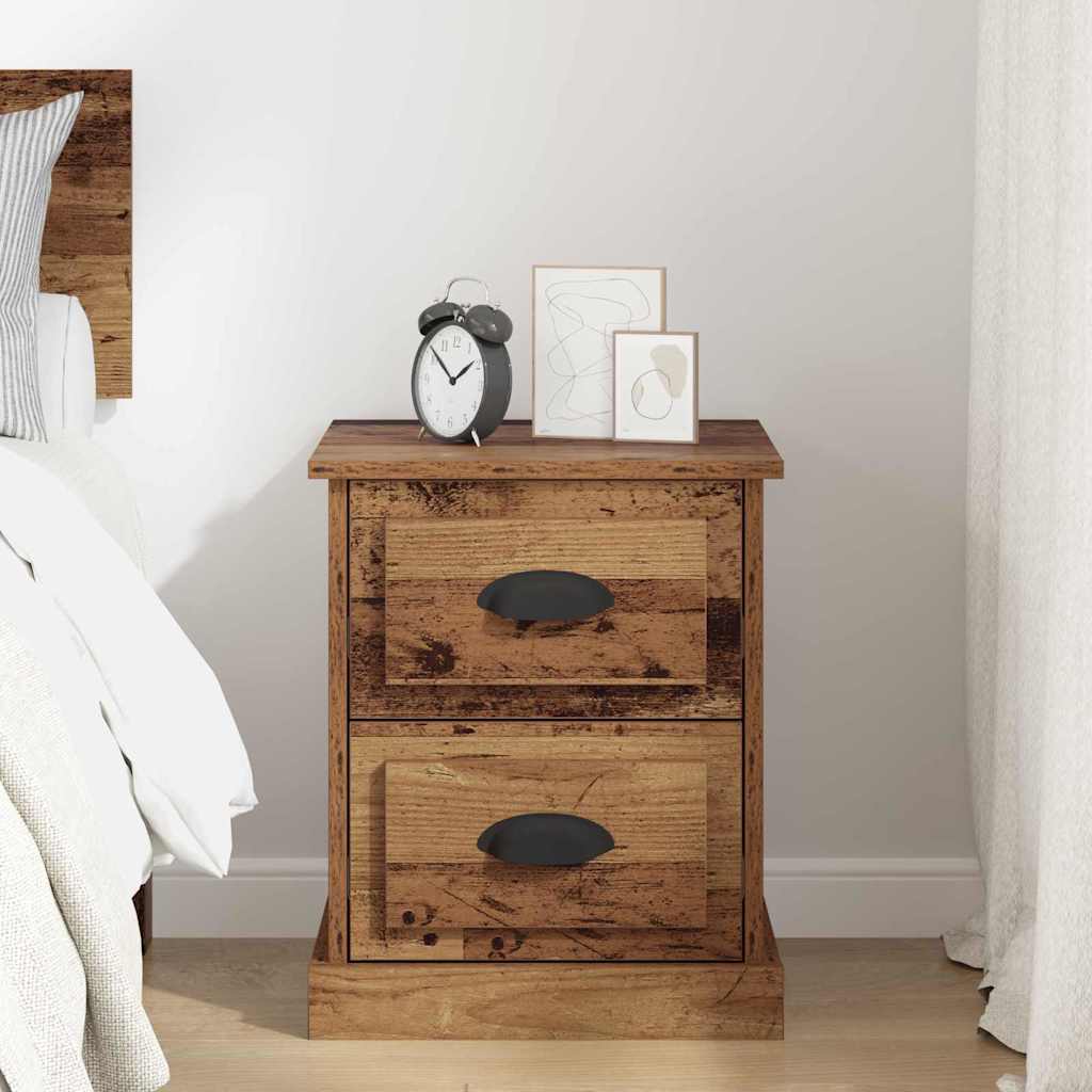 Bedside Cabinet Old Wood 39 x 39 x 47.5 cm Engineered Wood