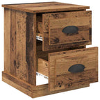 Bedside Cabinet Old Wood 39 x 39 x 47.5 cm Engineered Wood
