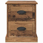 Bedside Cabinet Old Wood 39 x 39 x 47.5 cm Engineered Wood