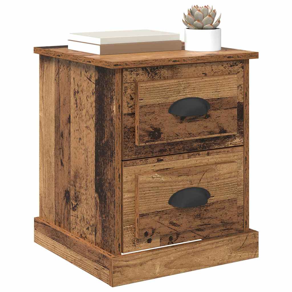 Bedside Cabinet Old Wood 39 x 39 x 47.5 cm Engineered Wood