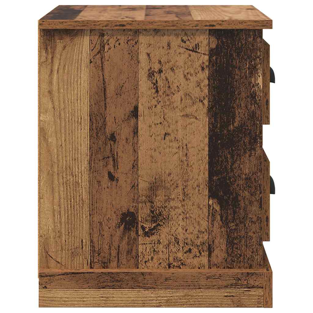 Bedside Cabinet Old Wood 39 x 39 x 47.5 cm Engineered Wood