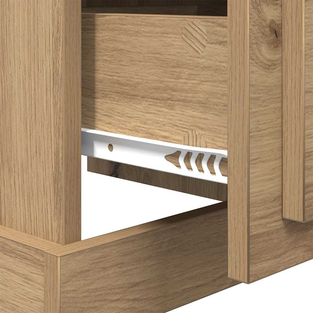 Bedside Cabinet Artisan Oak 39 x 39 x 47.5 cm Engineered Wood