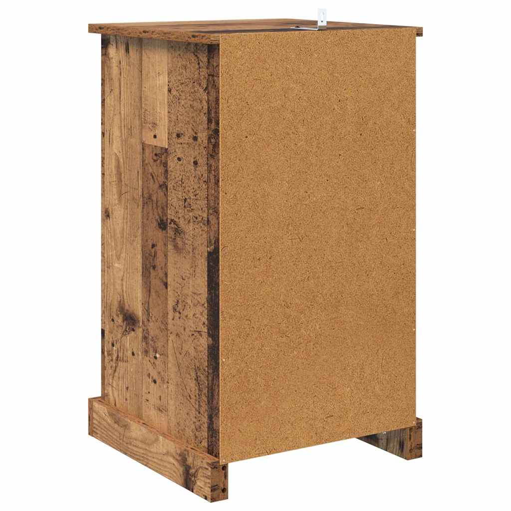 Bedside Cabinet Old Wood 39 x 39 x 67.5 cm Engineered Wood