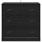 Sideboard Black Oak 70 x 35.5 x 67.5 cm Engineered Wood