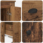 Highboard Old Wood 60 x 35.5 x 103.5 cm Engineered Wood