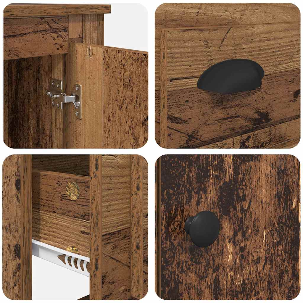 Highboard Old Wood 60 x 35.5 x 103.5 cm Engineered Wood