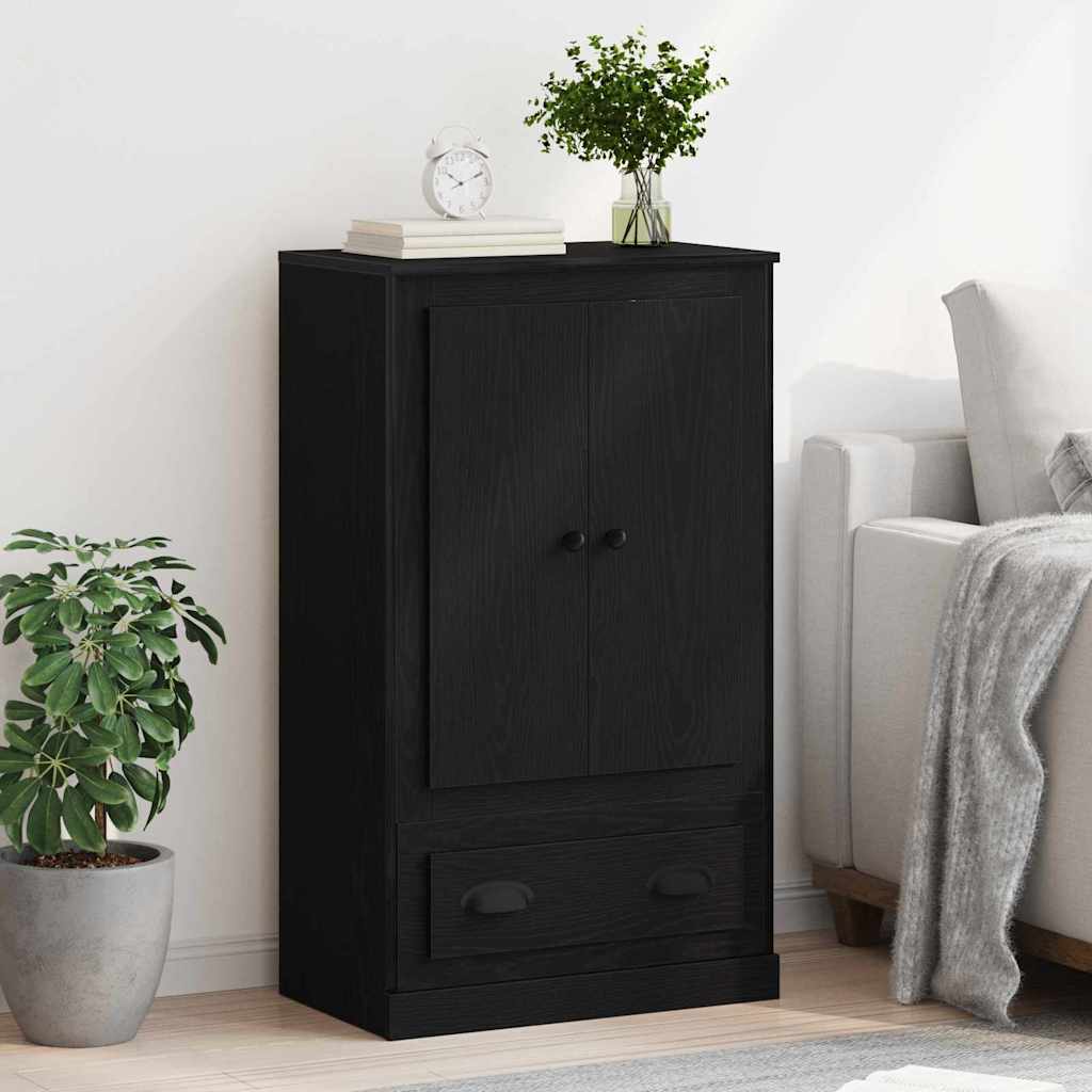 Highboard Black Oak 60 x 35.5 x 103.5 cm Engineered Wood