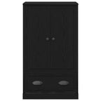 Highboard Black Oak 60 x 35.5 x 103.5 cm Engineered Wood