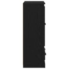 Highboard Black Oak 60 x 35.5 x 103.5 cm Engineered Wood