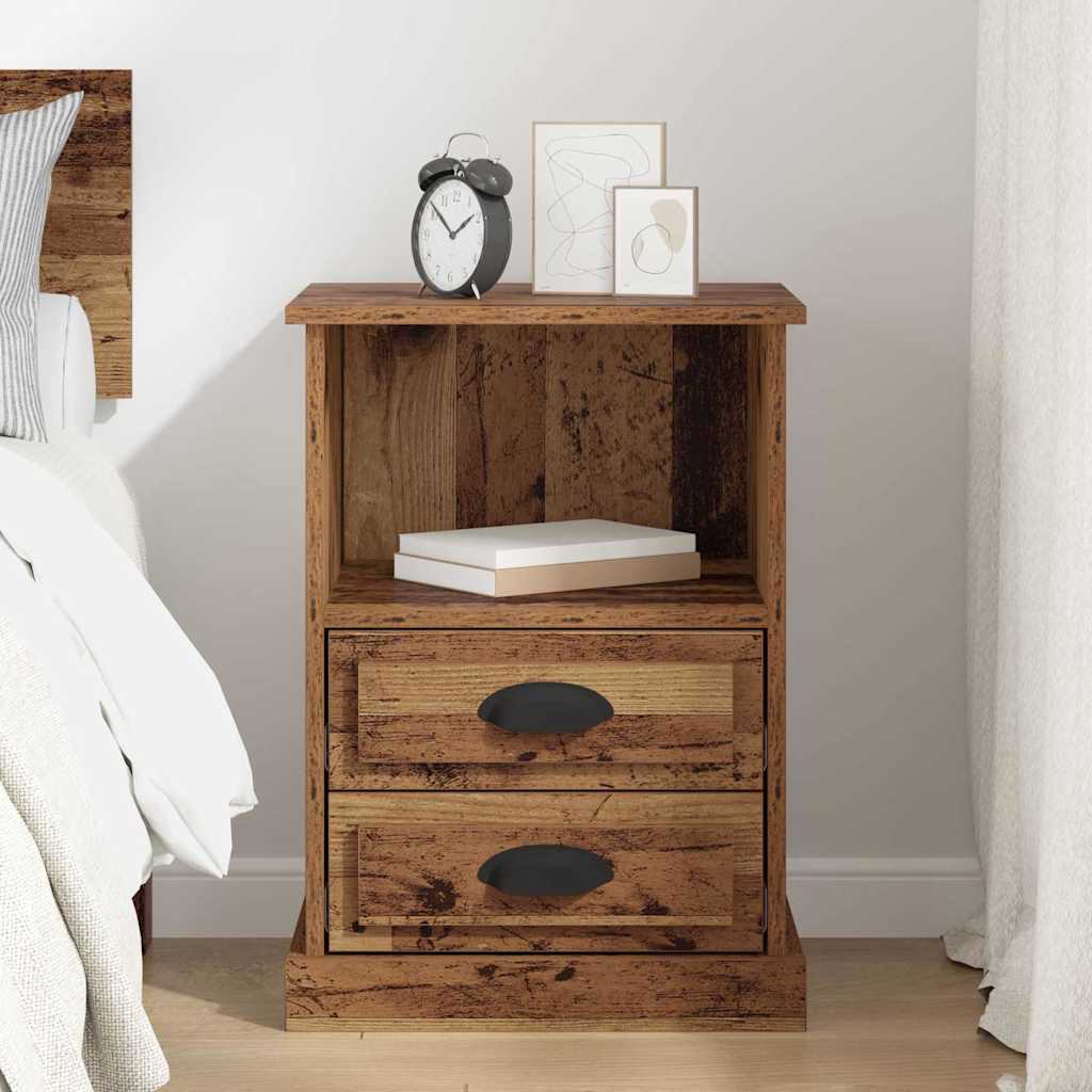Bedside Cabinet Old Wood 36 x 43 x 60 cm Engineered Wood