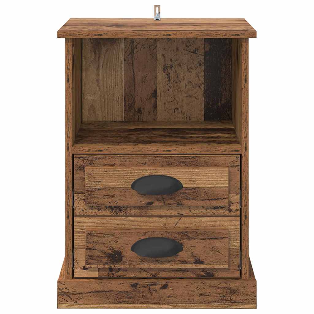 Bedside Cabinet Old Wood 36 x 43 x 60 cm Engineered Wood