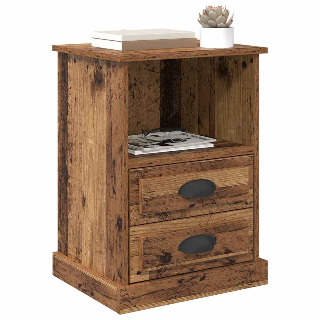 Bedside Cabinet Old Wood 36 x 43 x 60 cm Engineered Wood