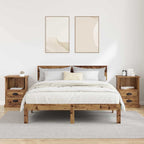 Bedside Cabinet 2 pcs Old Wood 36 x 43 x 60 cm Engineered Wood