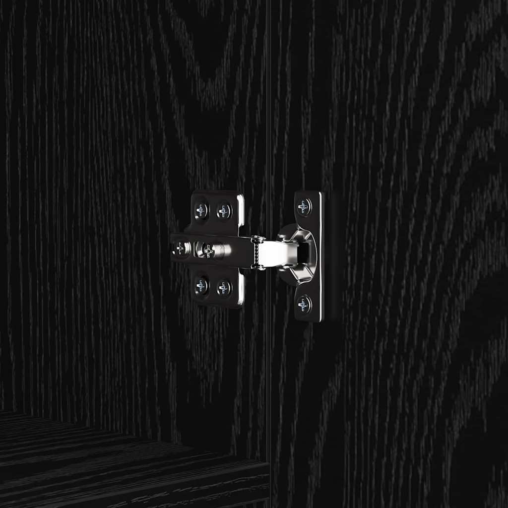 Sideboard Black Oak 69.5 x 34 x 90 cm Engineered Wood