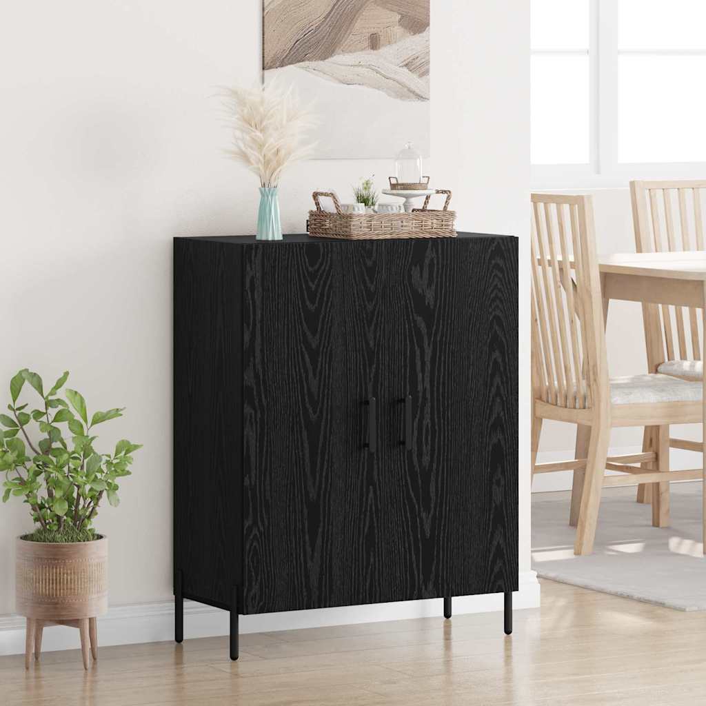Sideboard Black Oak 69.5 x 34 x 90 cm Engineered Wood