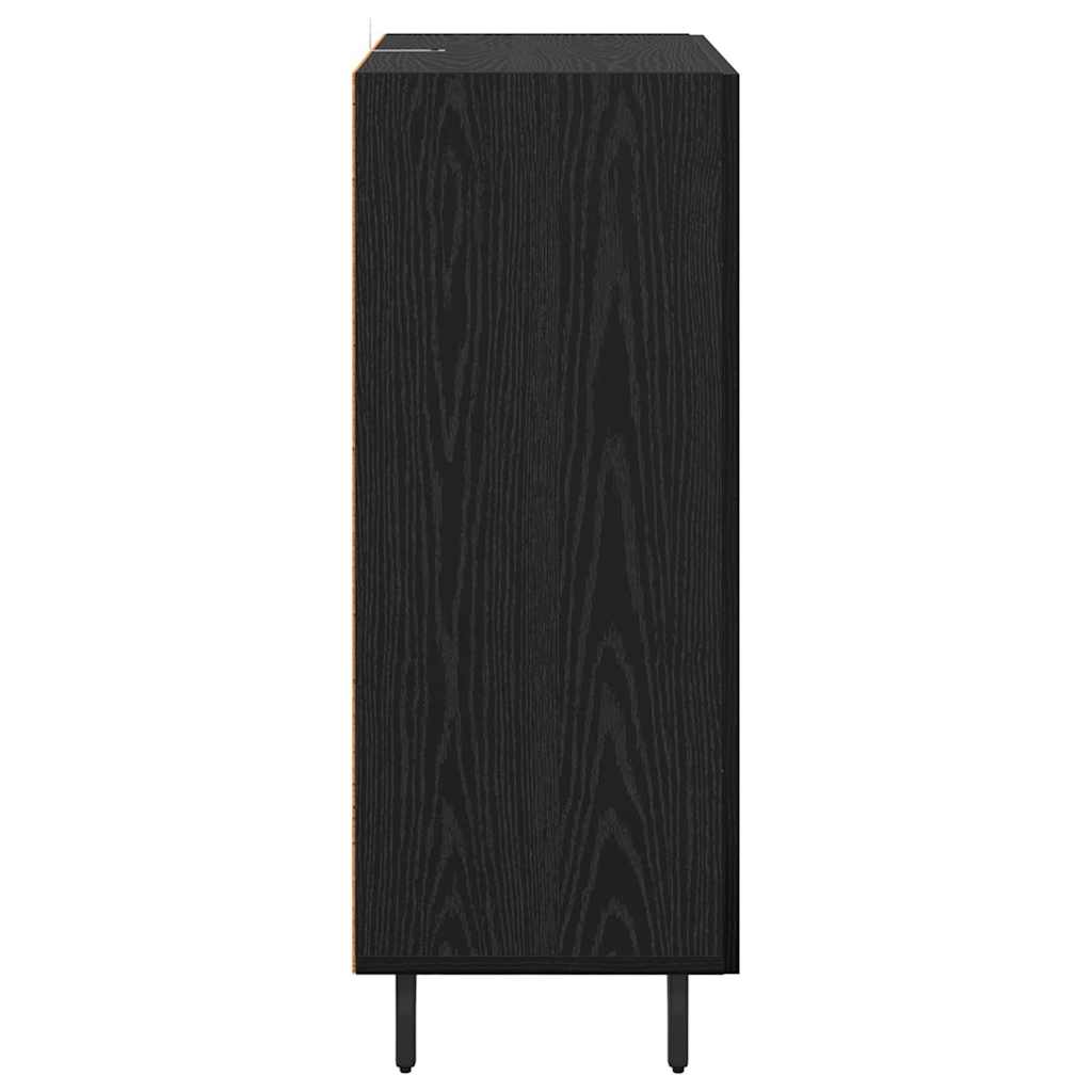 Sideboard Black Oak 69.5 x 34 x 90 cm Engineered Wood