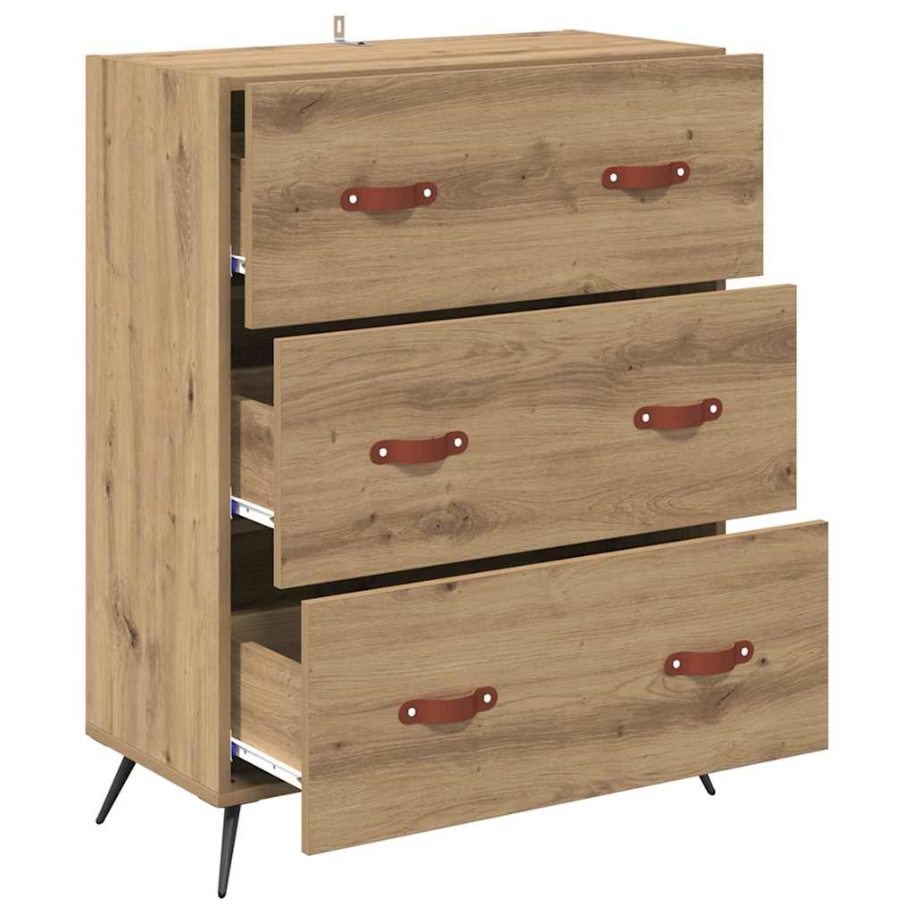 Chest Of Drawers Artisan oak 69.5 x 34 x 90 cm Engineered wood
