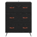 Chest Of Drawers Black oak 69.5 x 34 x 90 cm Engineered wood