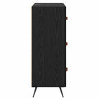 Chest Of Drawers Black oak 69.5 x 34 x 90 cm Engineered wood