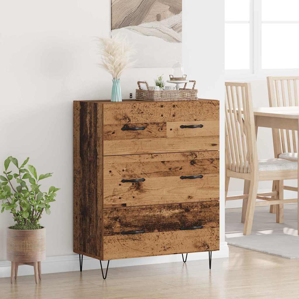 Sideboard Old Wood 69.5 x 34 x 90 cm Engineered Wood and Iron
