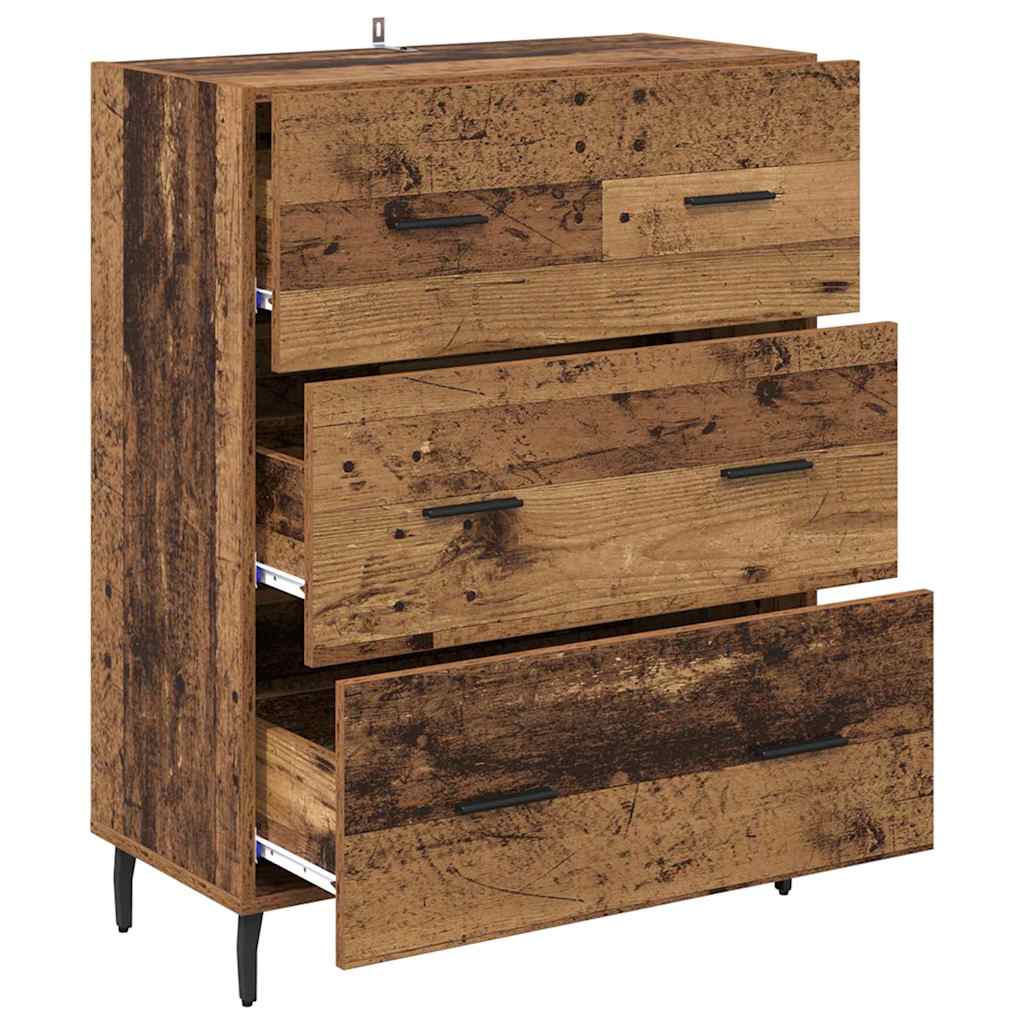 Sideboard Old Wood 69.5 x 34 x 90 cm Engineered Wood and Iron