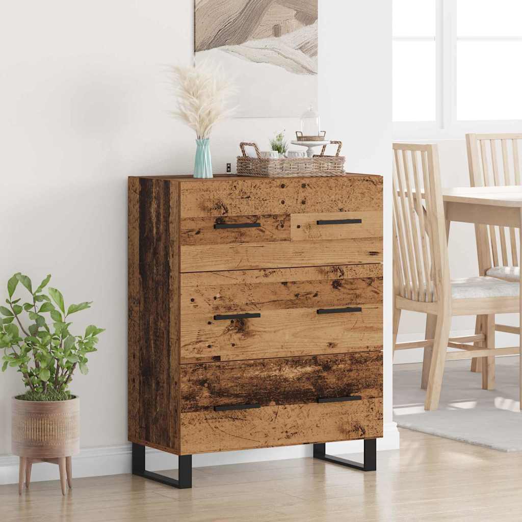 Sideboard Old Wood 69.5 x 34 x 90 cm Engineered Wood and Iron