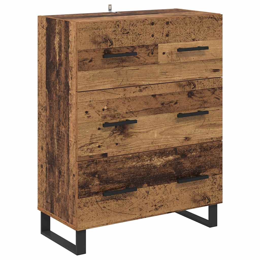 Sideboard Old Wood 69.5 x 34 x 90 cm Engineered Wood and Iron