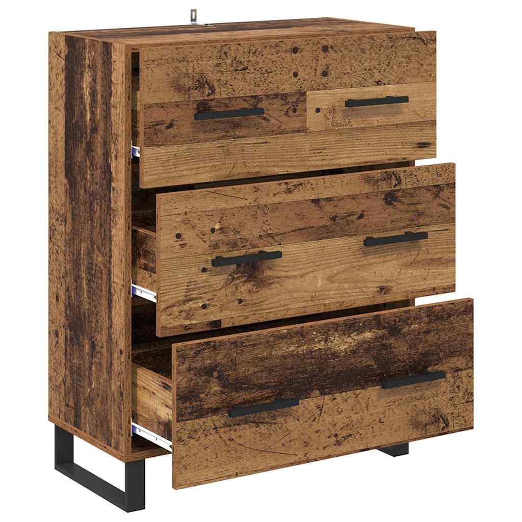 Sideboard Old Wood 69.5 x 34 x 90 cm Engineered Wood and Iron