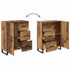 Sideboard Old Wood 69.5 x 34 x 90 cm Engineered Wood and Iron