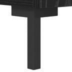 Sideboard Black Oak 69.5 x 34 x 90 cm Engineered Wood and Iron