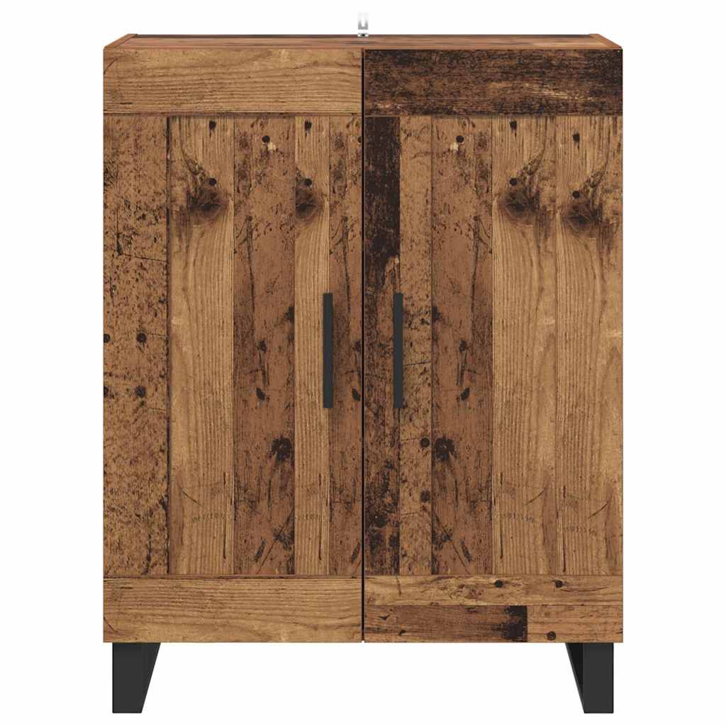 Sideboard Old Wood 69.5 x 34 x 90 cm Engineered Wood and Iron