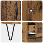 Sideboard Old wood 69.5 x 34 x 90 cm Engineered wood