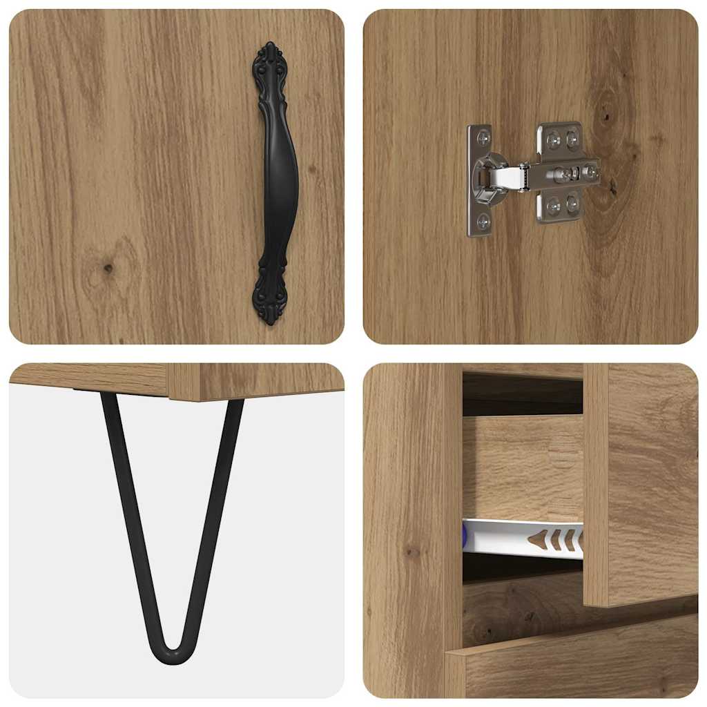 Sideboard Artisan oak 69.5 x 34 x 90 cm Engineered wood