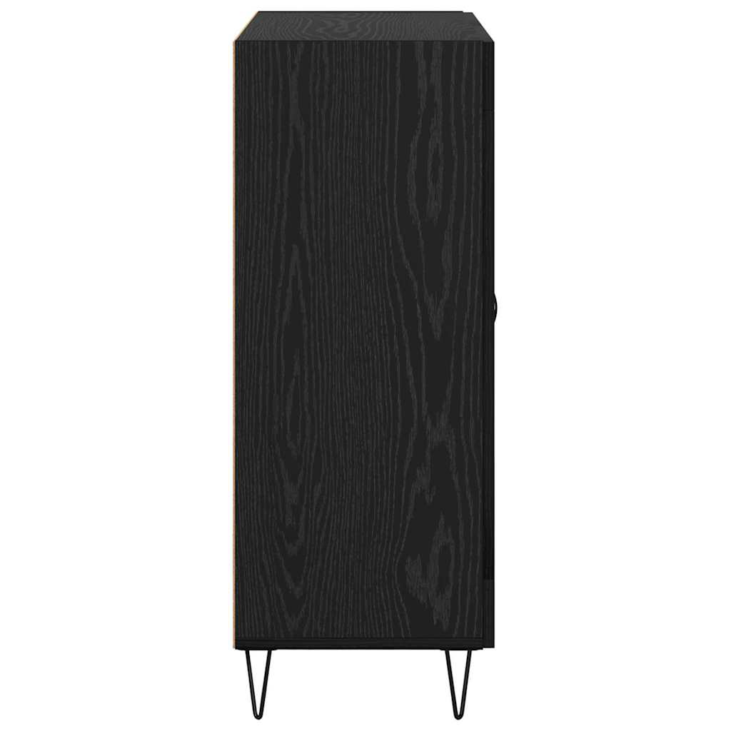 Sideboard Black oak 69.5 x 34 x 90 cm Engineered wood