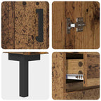 Sideboard Old wood 69.5 x 34 x 90 cm Engineered wood