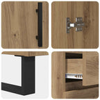 Sideboard with Drawer Artisan Oak 69.5 x 34 x 90 cm