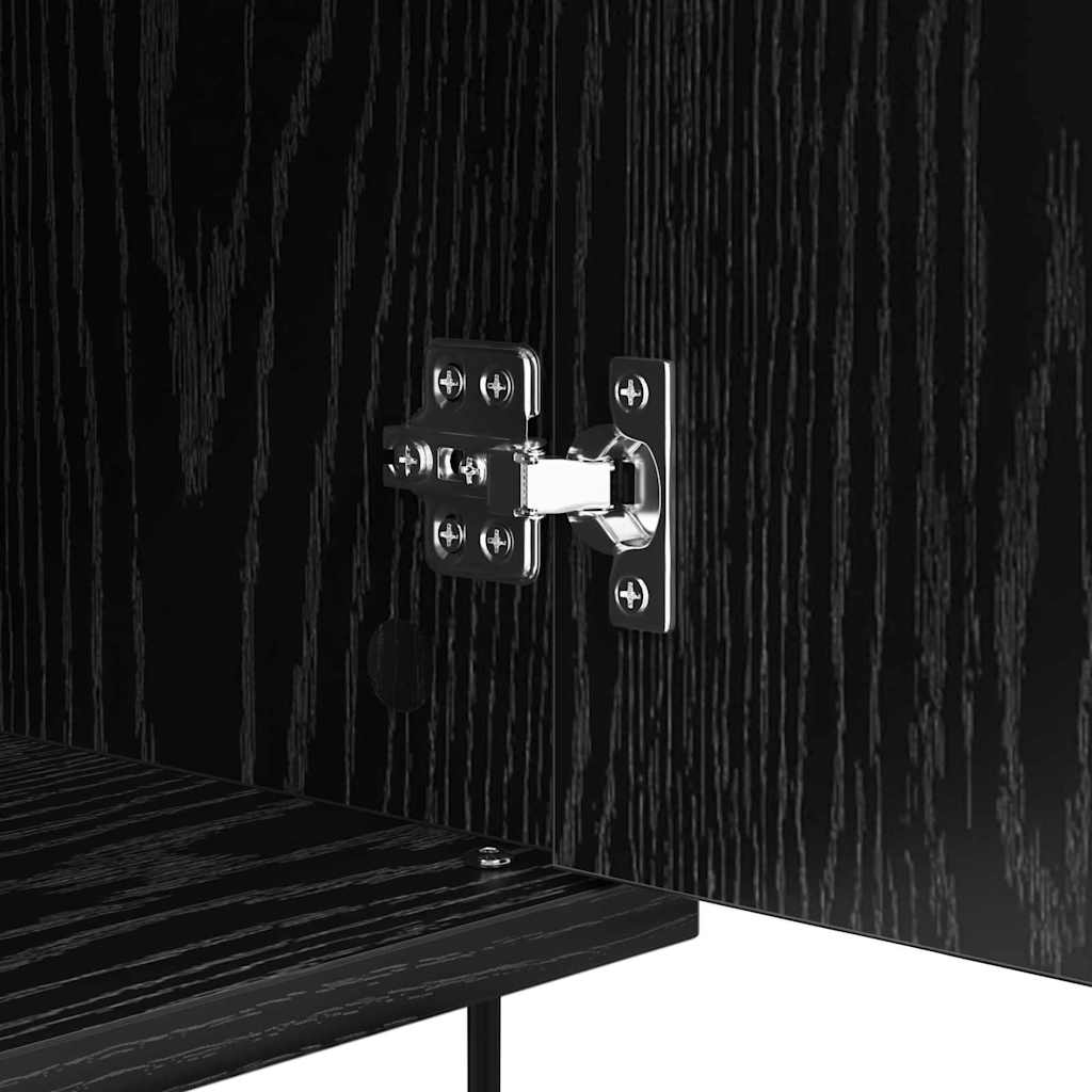 Sideboard Black Oak 40 x 35 x 70 cm Engineered Wood