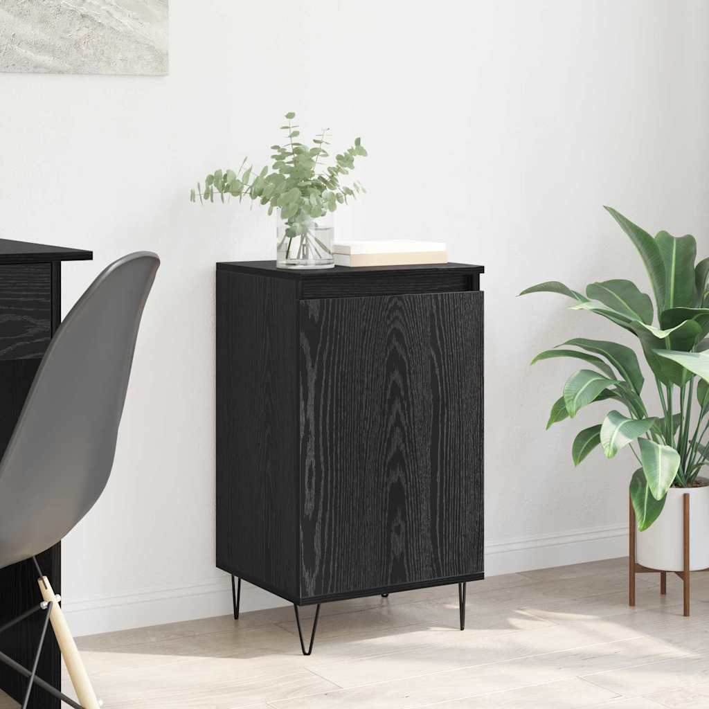 Sideboard Black Oak 40 x 35 x 70 cm Engineered Wood